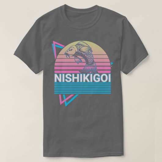 コイフィッシュ日本の鯉錦鯉ジャパンレトロギフト Tシャツ (デザイン正面)