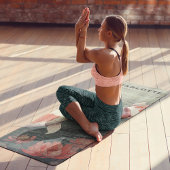 コイフィッシュ陰陽スイーパーソナライズされたリ名 ヨガマット