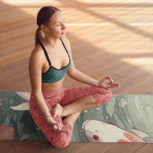 コイフィッシュ陰陽スイーパーソナライズされたリ名 ヨガマット