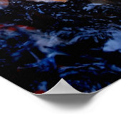 コイフィッシュ食べ物を与え・イン・ア・フレンジー・オアフ ポスター (角)