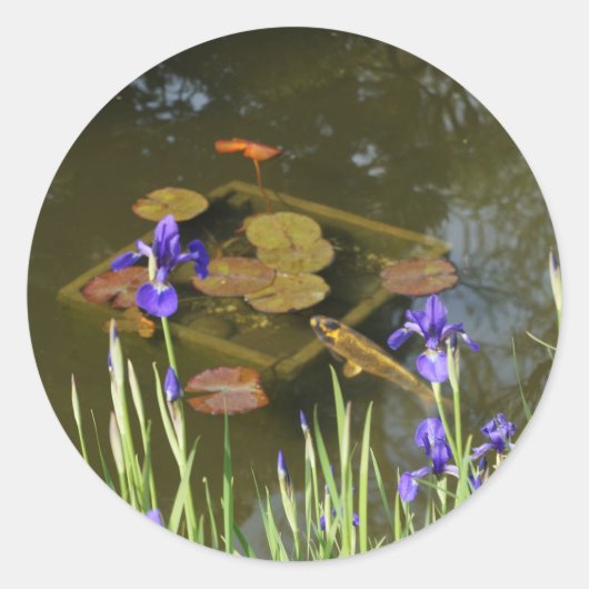 コイフィッシュ#4ステッカー ラウンドシール (正面)