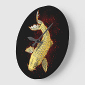 コイブラック  ラージ壁時計 (傾斜)