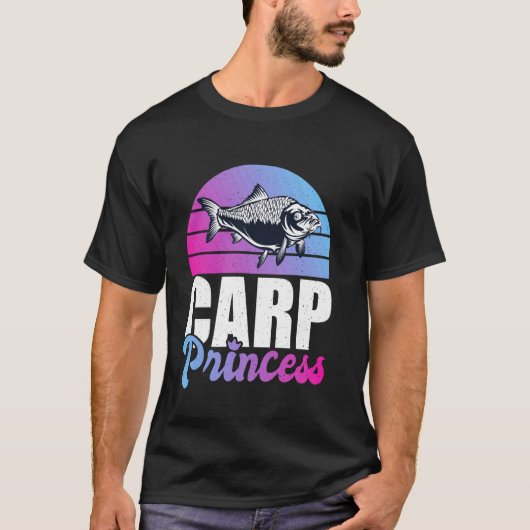 コイプリンセス コイ釣り コイ漁 Tシャツ (正面)