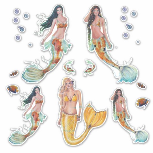 コイマーメイド黄金のマーメイドのアートbyルネL シール (正面)