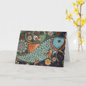 コイモザイクグリーティングカード カード (黄色い花)