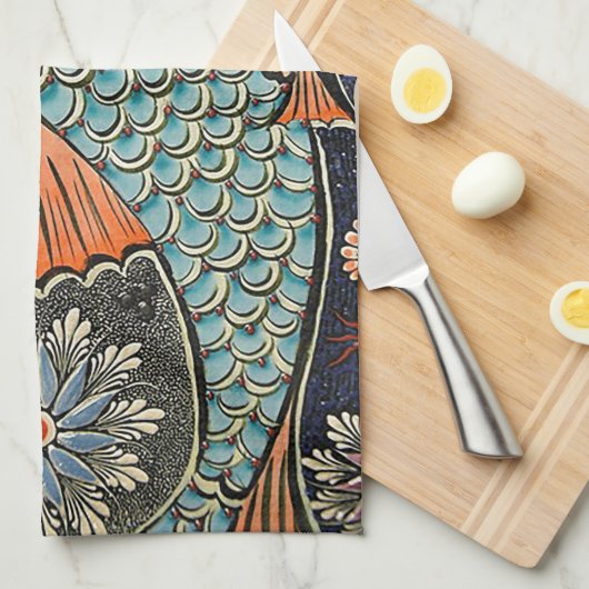 コイモザイク キッチンタオル (四つ折り)