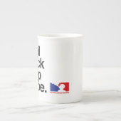 コイルの灯心の滴りのVapeのコーヒー・マグ ボーンチャイナマグカップ (正面)