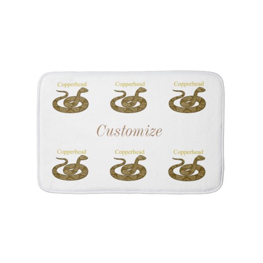 コイル状カッパーヘッドスネークサンダー_コーブ バスマット (正面)