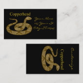 コイル状カッパーヘッドスネークサンダー_コーブ 名刺 (正面/裏面)