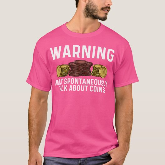コインおもしろい収集用コイン収集装置 Tシャツ (正面)