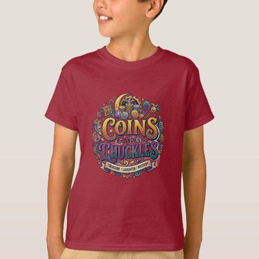 コインと笑い Tシャツ (正面)