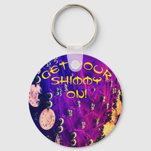 コインのキーチェーン付きベリーダンスお尻スカーフ キーホルダー (正面)