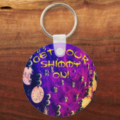 コインのキーチェーン付きベリーダンスお尻スカーフ キーホルダー (正面)