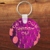 コインのキーチェーン付きベリーダンスお尻スカーフ キーホルダー (正面)