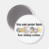 コインのギフトが多過ぎることはない。 マグネット (正面/裏面)