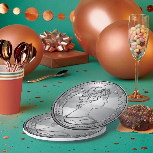 コインのクイーン ペーパープレート