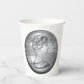 コインのクイーン 紙コップ (正面)