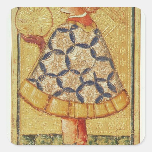 コインのページ，タロットカードのパックから スクエアシール (正面)