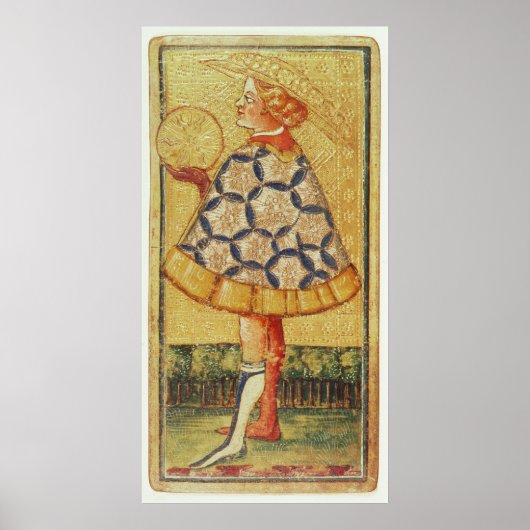 コインのページ，タロットカードのパックから ポスター (正面)