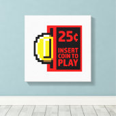 コインの挿入遊先 キャンバスプリント (インサイチュ (ウッドフロア))