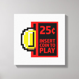 コインの挿入遊先 キャンバスプリント