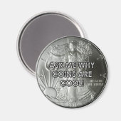 コインは磁石クールである マグネット (正面/裏面)