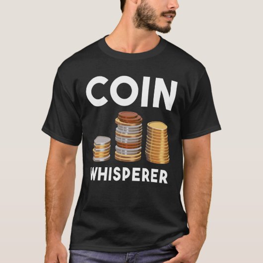 コインひげコイン回収ナンバーマティクスコインCo Tシャツ (正面)