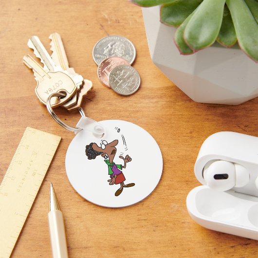 コインを裏返す人 キーホルダー