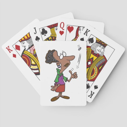 コインを裏返す人 トランプ (裏面)