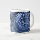 コインアートデコール付ジャンボマグカップ ジャンボコーヒーマグカップ (正面右)