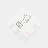 コインエッジ結婚のナプキン 縁ありカクテルナプキン (角)