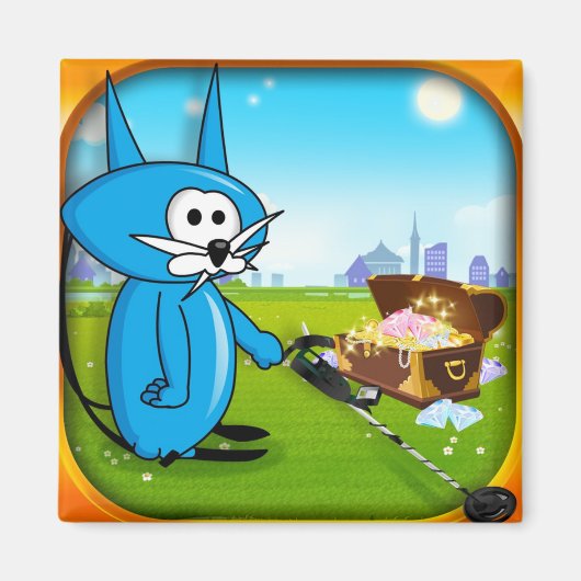 コインキャットリッチ金属探知機マグネット! マグネット (正面)