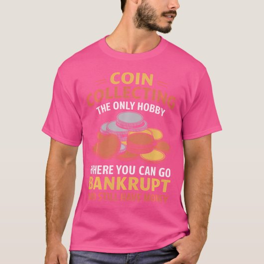 コインコレクターコインCoの貨幣分量論 Tシャツ (正面)