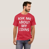 コインコレクターコレクション貨幣分類趣味 Tシャツ (正面フル)
