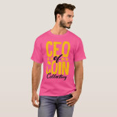 コインコレクター コイン収集のCEO コイン収集家 Tシャツ (正面フル)