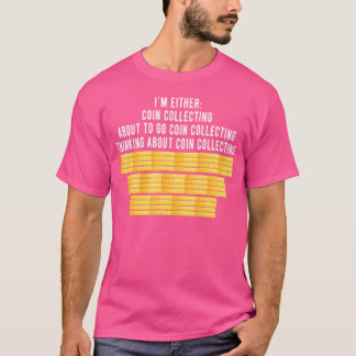 コインコレクター コイン収集 貨幣収集 コインコレクション Tシャツ
