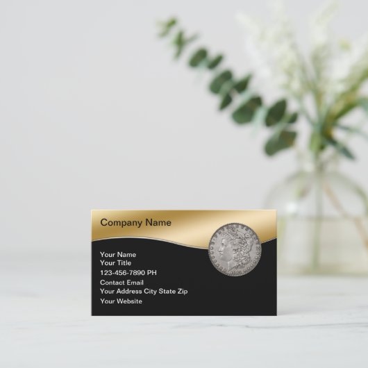 コインディーラー光沢スタイル名刺 名刺 (スタンド正面)