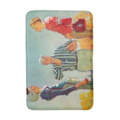 コイントスバイノーマンロックウェル バスマット (正面縦)