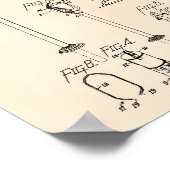 コインパーキングメーター1938特許芸術オールドピーパー ポスター (角)