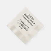 コインパーソナライズされたドエッジカクテル紙ナプキンス 縁ありカクテルナプキン (角)