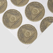 コインホワイト上のSober Recovery Anniversaryオウム 薄葉紙 (詳細)