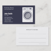 コインランドリー/電気器具の修理、サービスおよび販売 名刺 (正面/裏面)