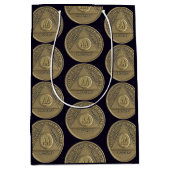 コイン上のSober Recovery Anniversaryオウム ミディアムペーパーバッグ (正面)