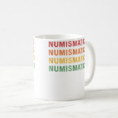 コイン収集家のための貨幣学 コイン収集 コーヒーマグカップ (正面右)