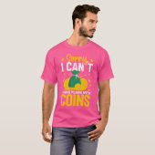 コイン収集家のための面白いデザイン コイン好きのためのグッズ Tシャツ (正面フル)