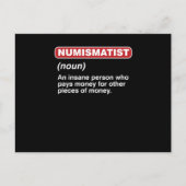 コイン収集家向けのデザイン ポストカード (正面)