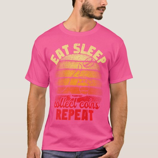 コイン収集趣味 ペニーコイン 愛好家 コインコレクション Tシャツ (正面)