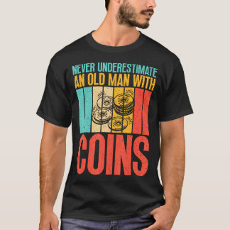 コイン収集 年寄りをナメるな Tシャツ