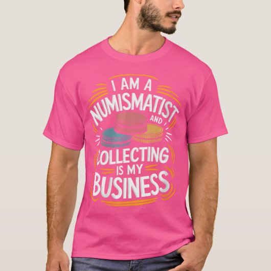 コイン回収のための二つのnumismatics Numismattist Tシャツ (正面)
