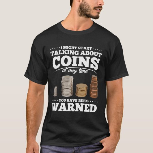 コイン回収ギフトおもしろいコイン回収機 Tシャツ (正面)
